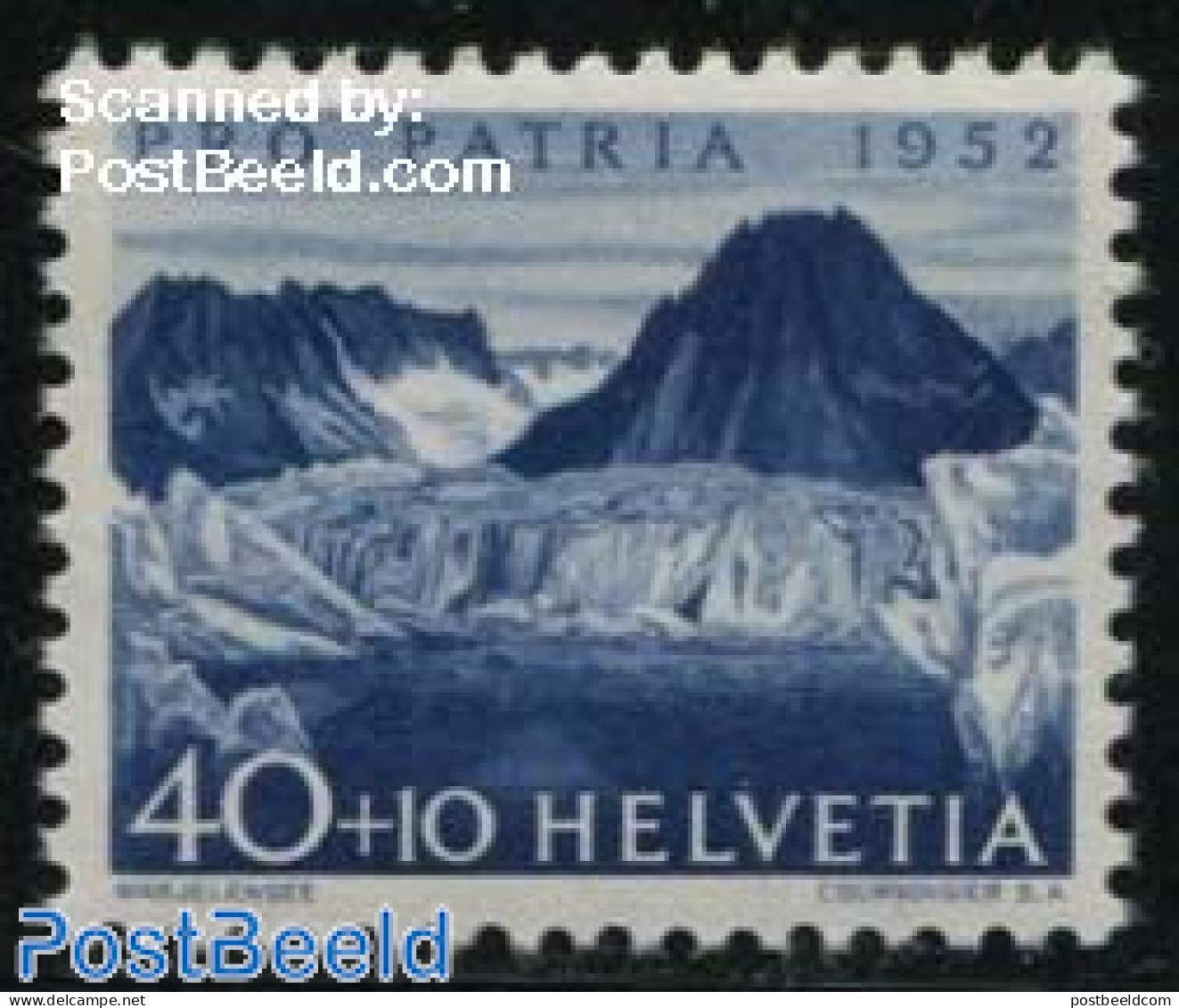 Switzerland 1952 40+10c, Stamp Out Of Set, Mint NH, Nature - Ungebraucht