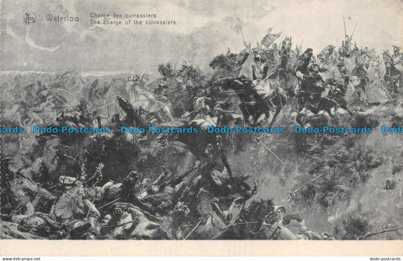 R104262 Waterloo. The Charge Of The Cuirassiers. Nels. Ern. Thill - Monde