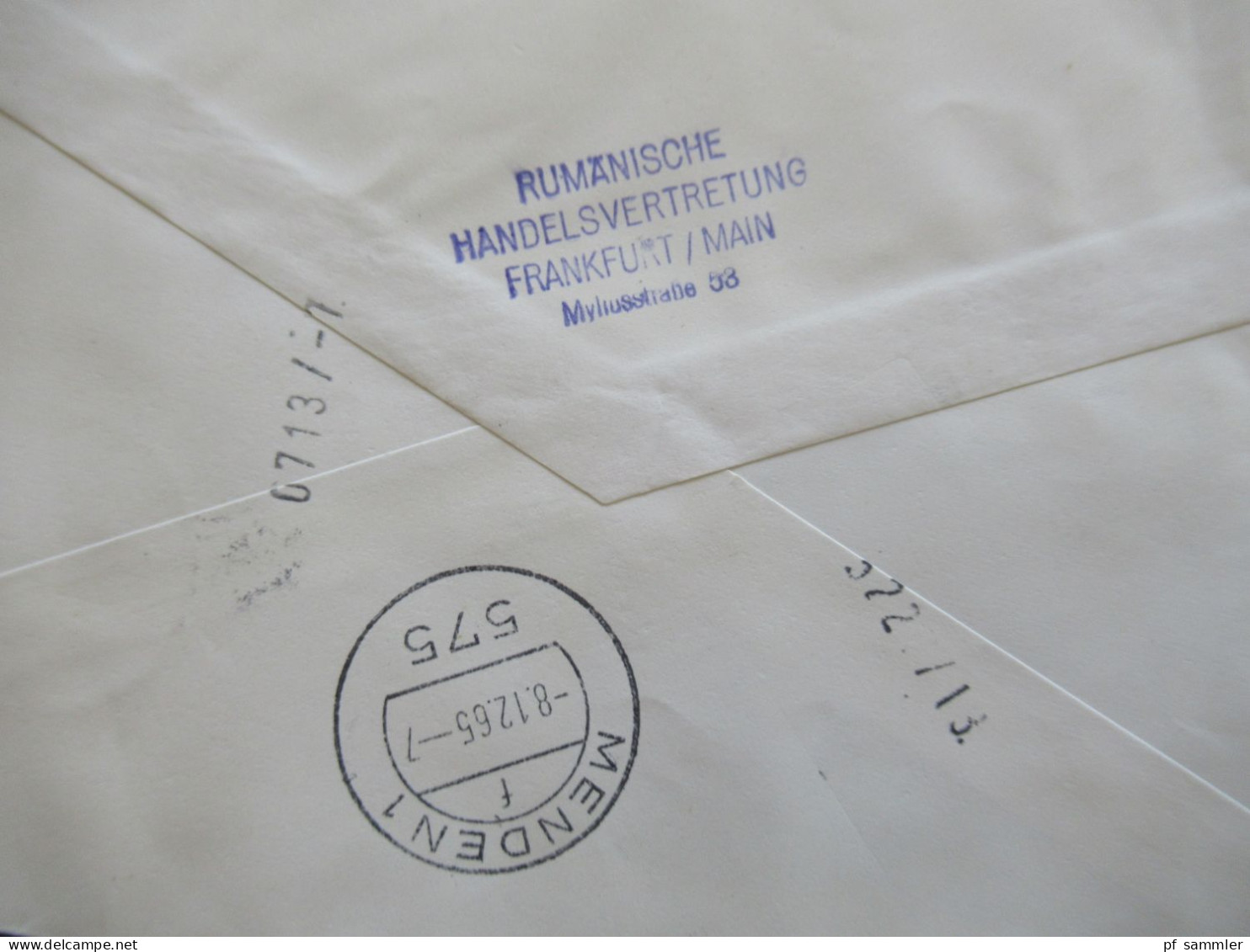 BRD 1965 Bedeutende Deutsche Nr.354 (2) MiF Mit Deutsche Bauwerke Nr.454 (2) Durch Eilboten Expres FFM - Menden - Lettres & Documents
