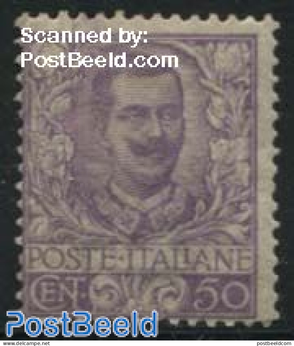 Italy 1901 50c, Stamp Out Of Set, Unused (hinged) - Andere & Zonder Classificatie