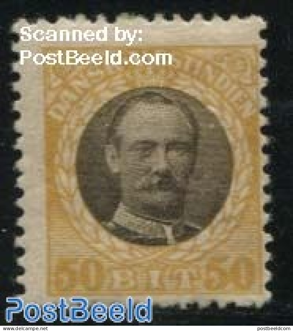 Danish West Indies 1907 50B, Stamp Out Of Set, Mint NH - Danemark (Antilles)