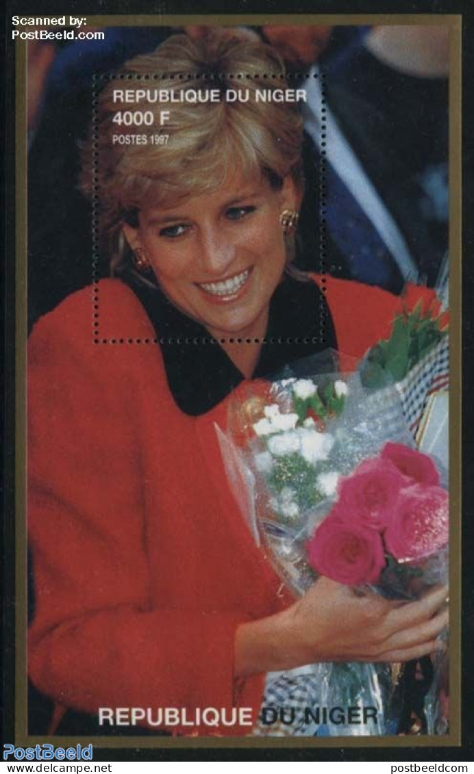 Niger 1998 Death Of Diana S/s, Mint NH, History - Charles & Diana - Kings & Queens (Royalty) - Familles Royales