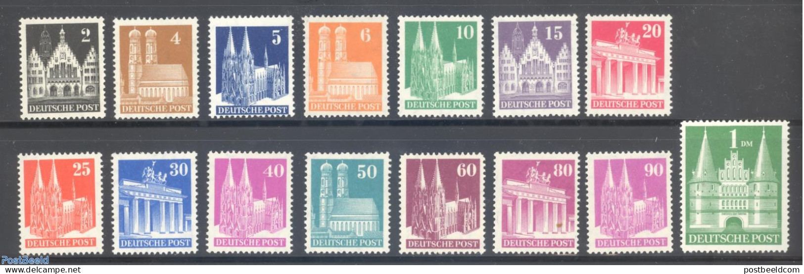 Germany, Federal Republic 1948 Definitives, Narrow Perf. (+- 14) 15v, Mint NH - Autres & Non Classés