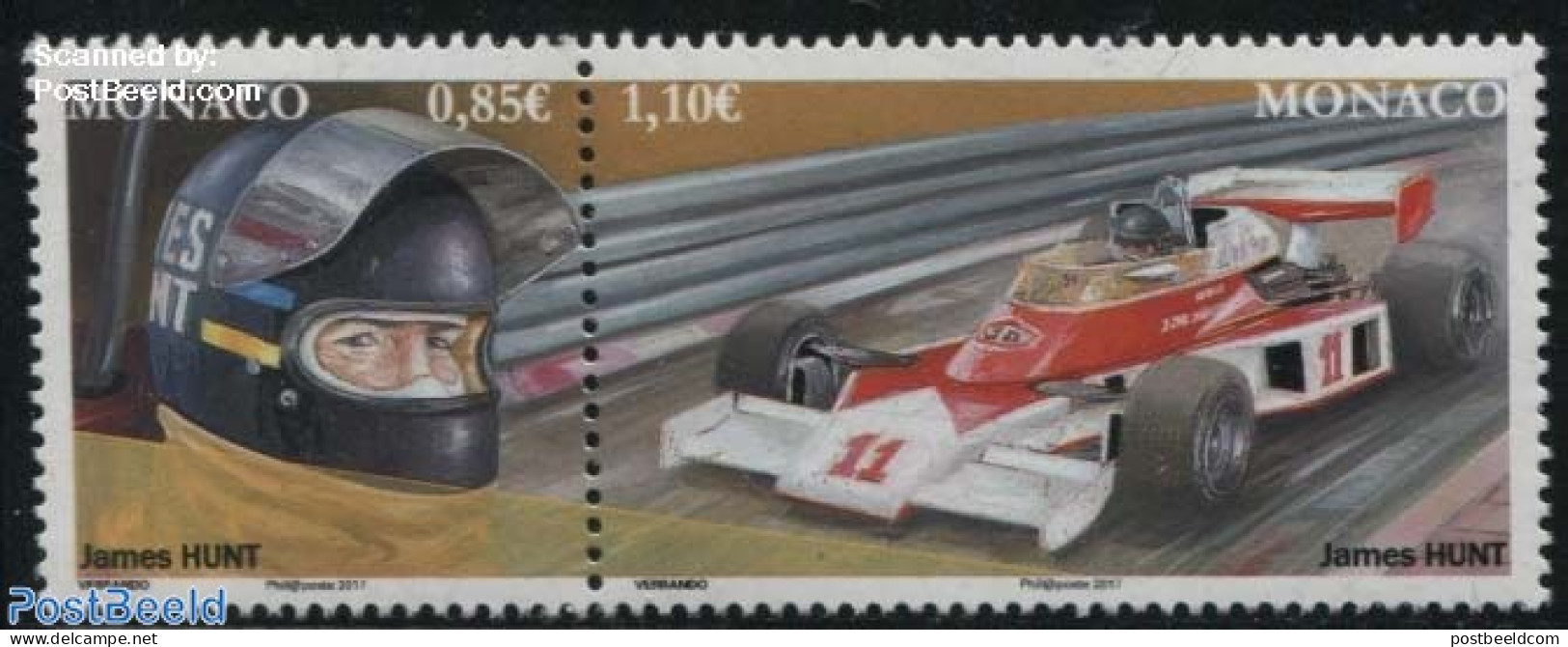 Monaco 2017 James Hunt 2v [:], Mint NH, Sport - Transport - Autosports - Automobiles - Ongebruikt