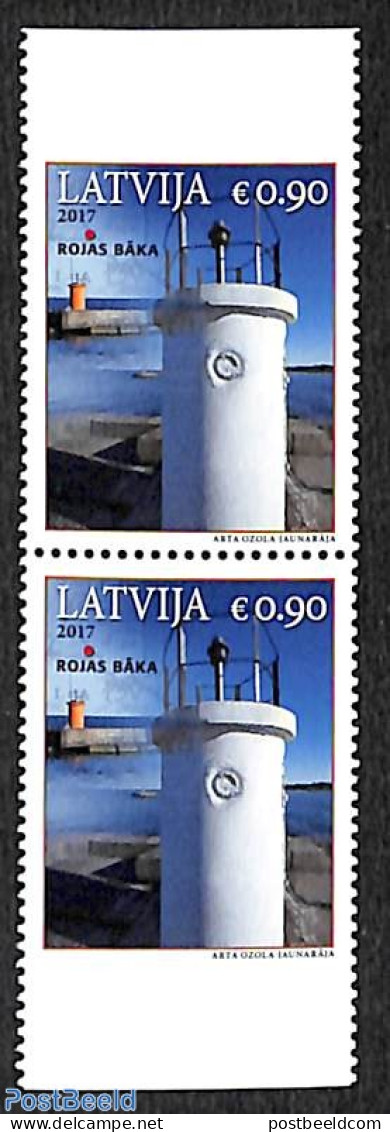 Latvia 2017 Lighthouse Booklet Pair, Mint NH, Various - Lighthouses & Safety At Sea - Vuurtorens