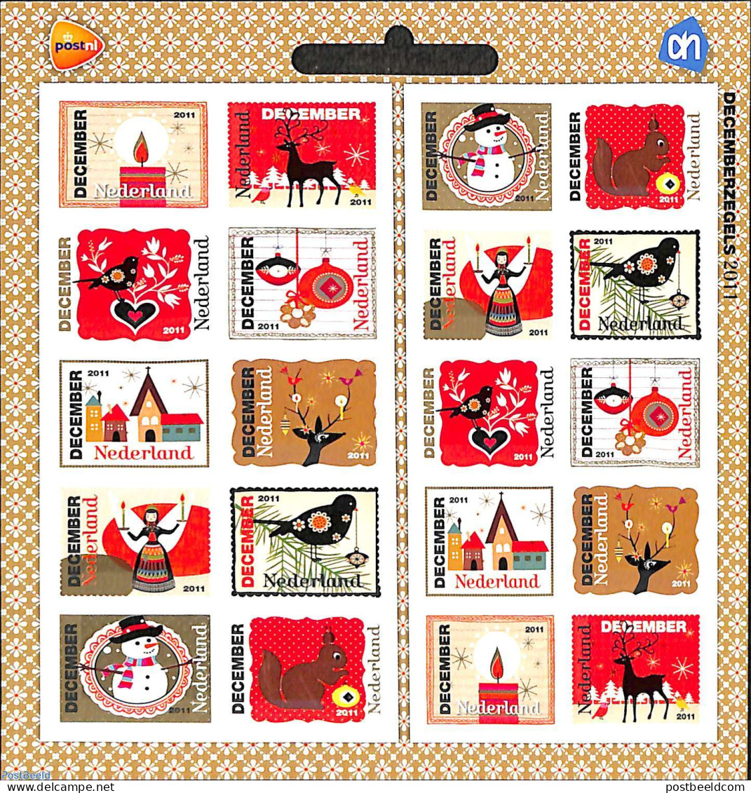 Netherlands 2011 Christmas M/s, Albert Heijn, Mint NH, Religion - Christmas - Unused Stamps