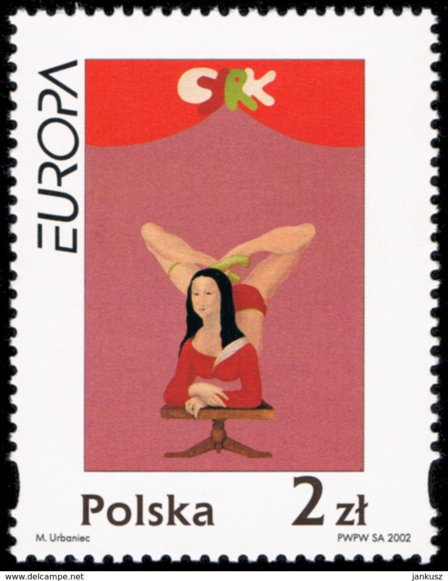 Poland 2002 Fi 3822 Mi 3972 Europe - Circus - Unused Stamps