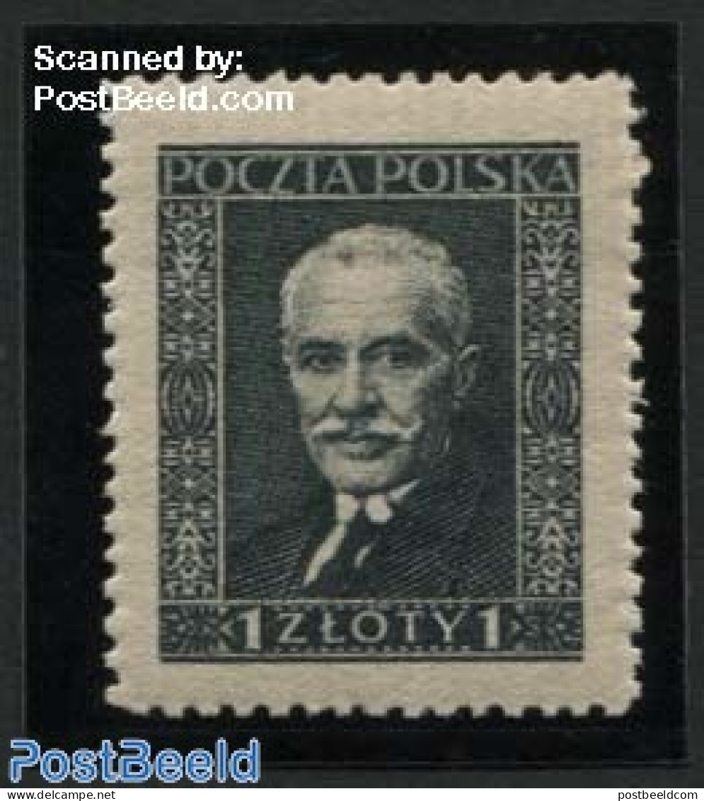 Poland 1928 Definitive 1v, 19 Stripes, Unused (hinged), History - Politicians - Ungebraucht