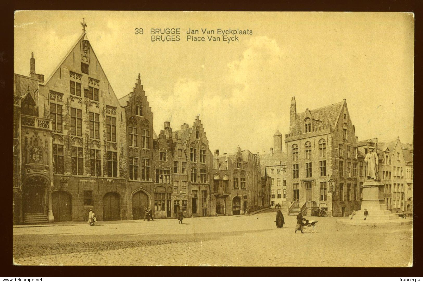 983 - BELGIQUE - BRUGES - Place Van Eyck - Brugge
