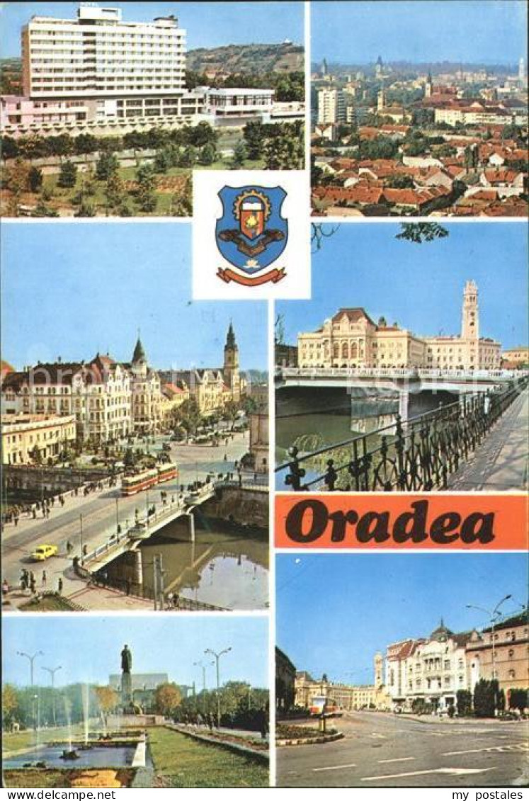 72235258 Oradea Denkmal Gebaeude Bruecke Strassenbahn  Oradea - Romania