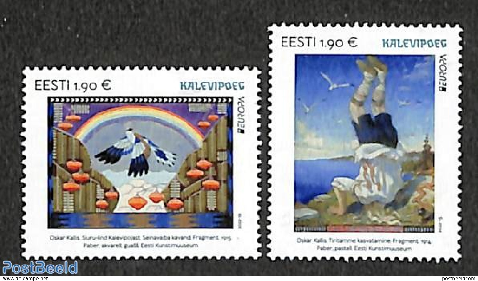 Estonia 2022 Europa, Myths & Legends 2v, Mint NH, History - Nature - Europa (cept) - Birds - Estonie