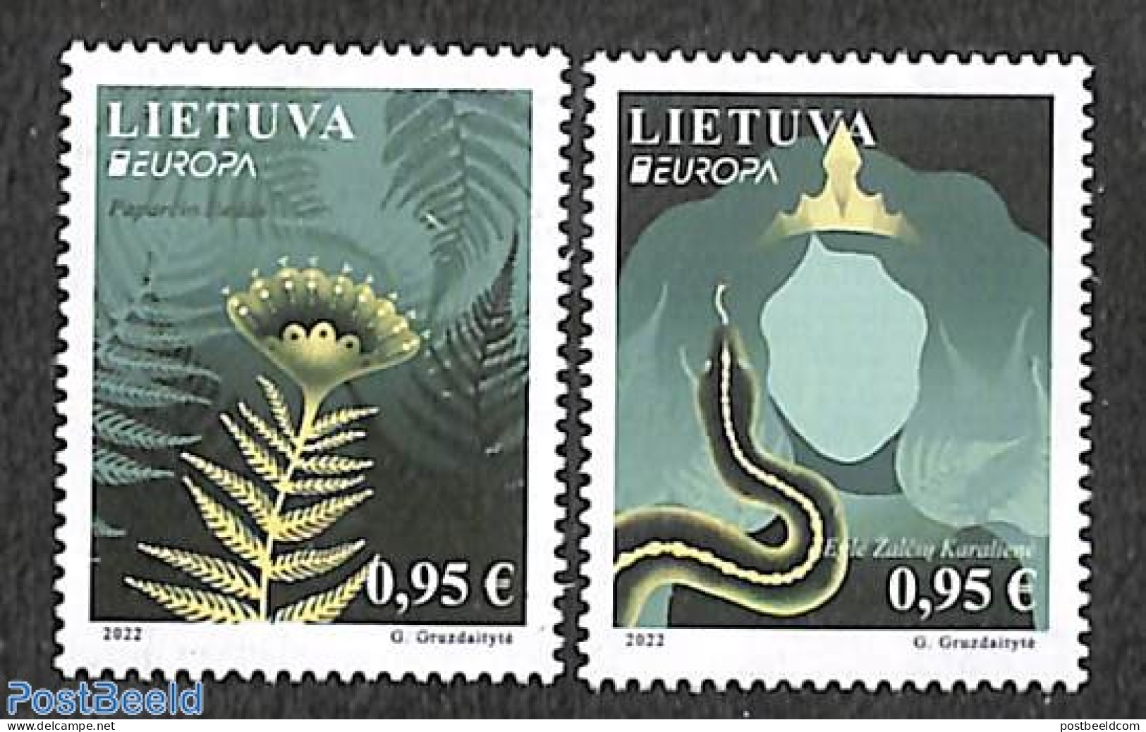 Lithuania 2022 Europa, Myths & Legends 2v, Mint NH, History - Europa (cept) - Lituanie