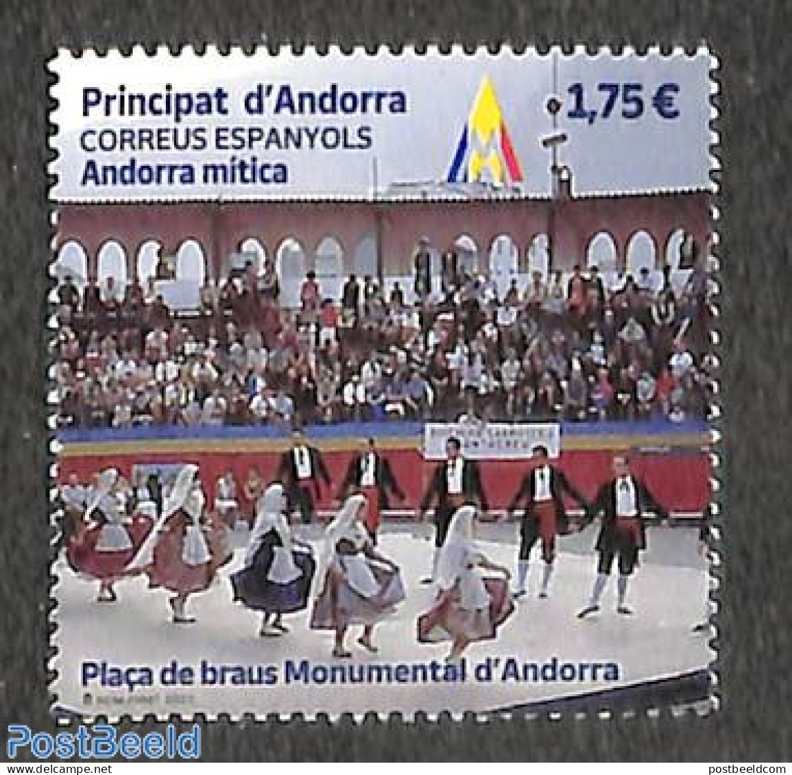 Andorra, Spanish Post 2022 Monumental Bullring 1v, Mint NH, Various - Folklore - Ungebraucht