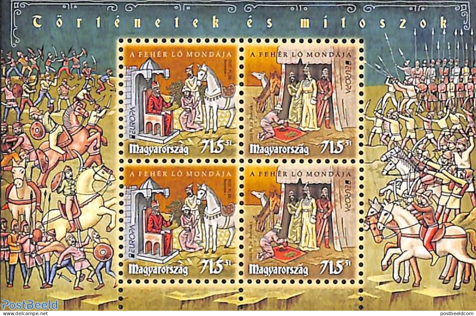 Hungary 2022 Europa, Myths & Legends S/s, Mint NH, History - Europa (cept) - Art - Fairytales - Unused Stamps