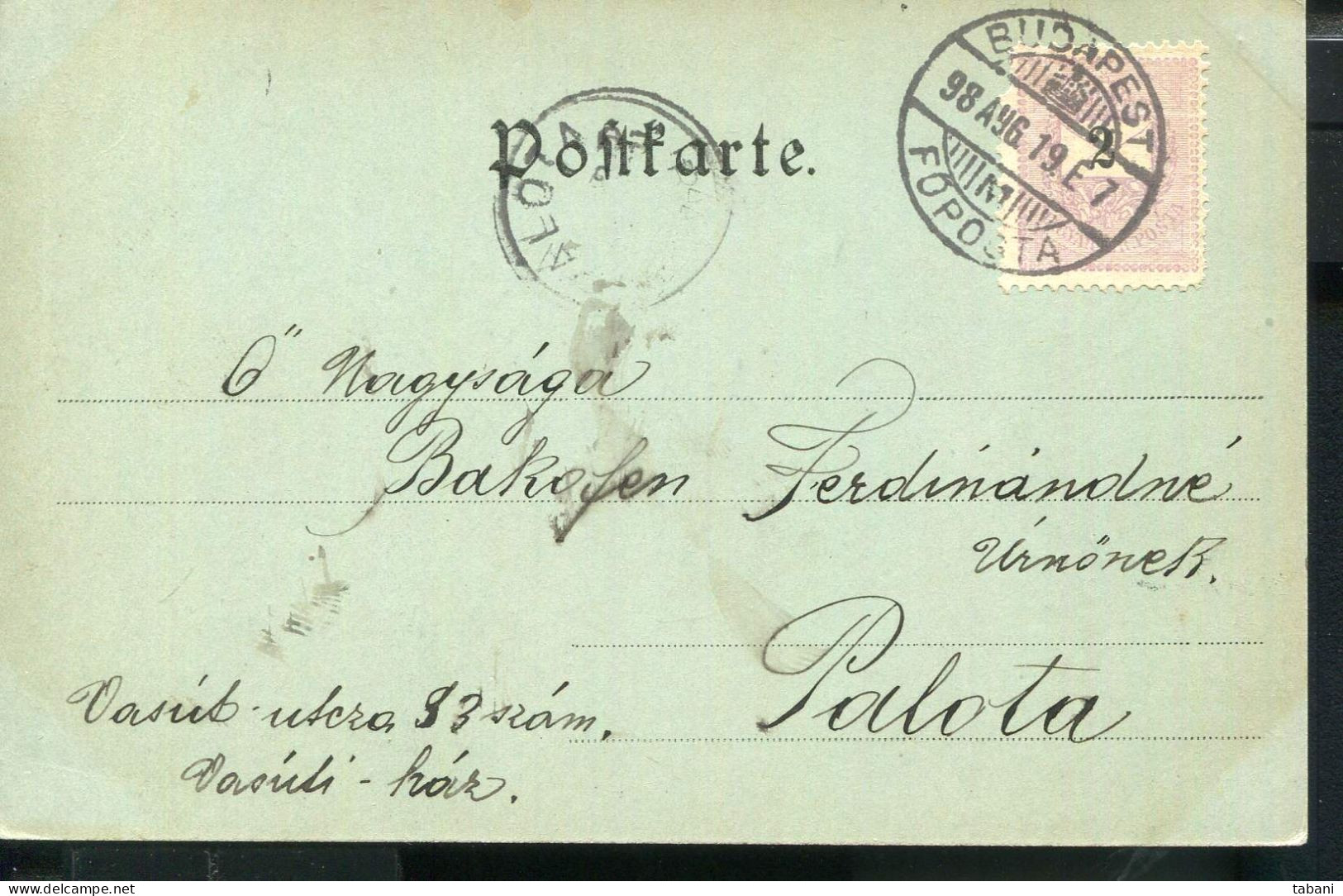 BOHEMIA CZECH 1898 GIESSHÜBL SAUERBRUNN VINTAGE POSTCARD - Tchéquie