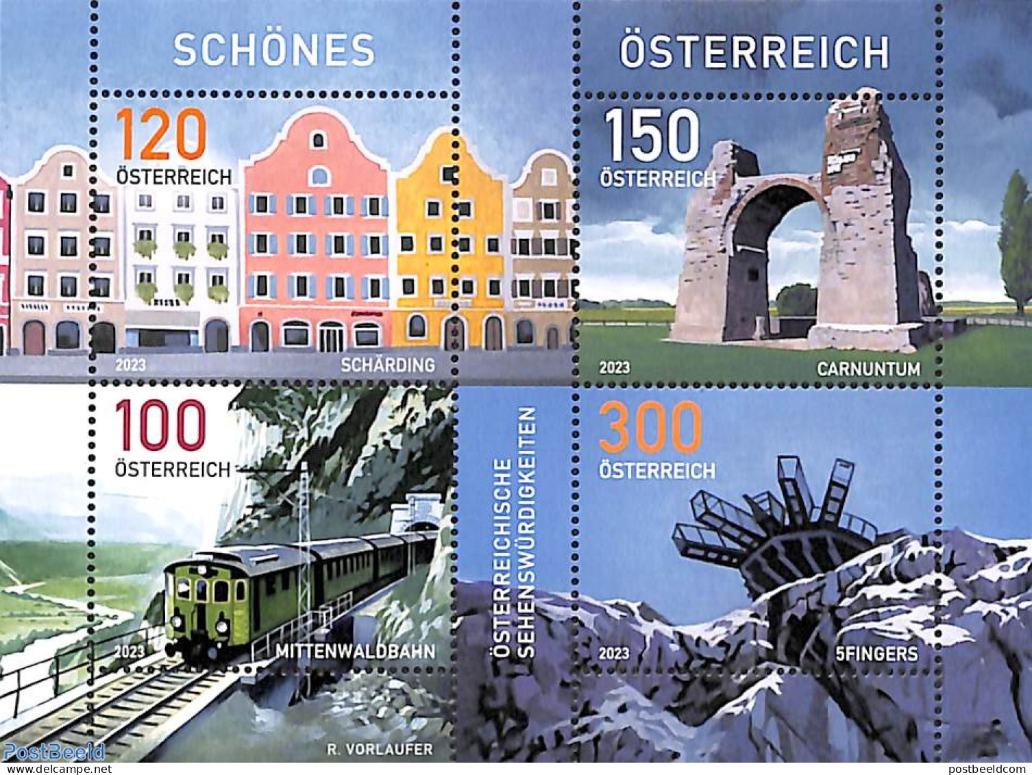 Austria 2023 Tourism S/s, Mint NH, Transport - Various - Railways - Tourism - Unused Stamps