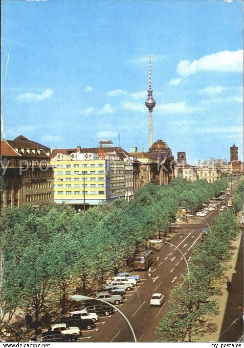 72235108 Berlin Unter Den Linden Mit Fernsehturm Berlin - Autres & Non Classés