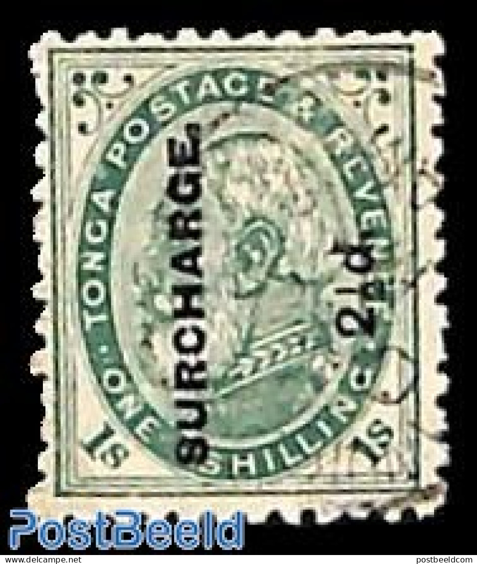 Tonga 1894 2.5d On 1sh, Used, Used Or CTO - Altri & Non Classificati