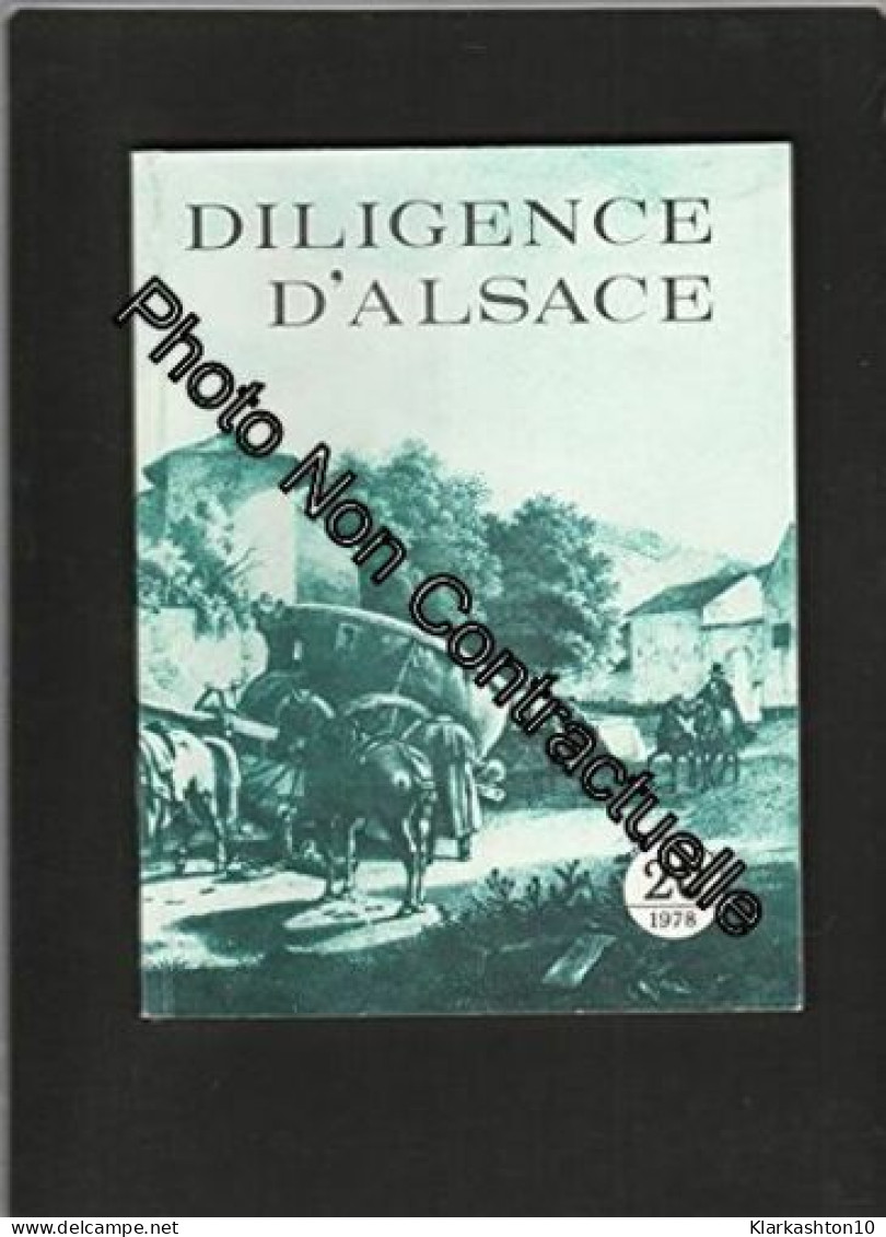 Diligence D'Alsace N° 20 De 1978 - Altri & Non Classificati