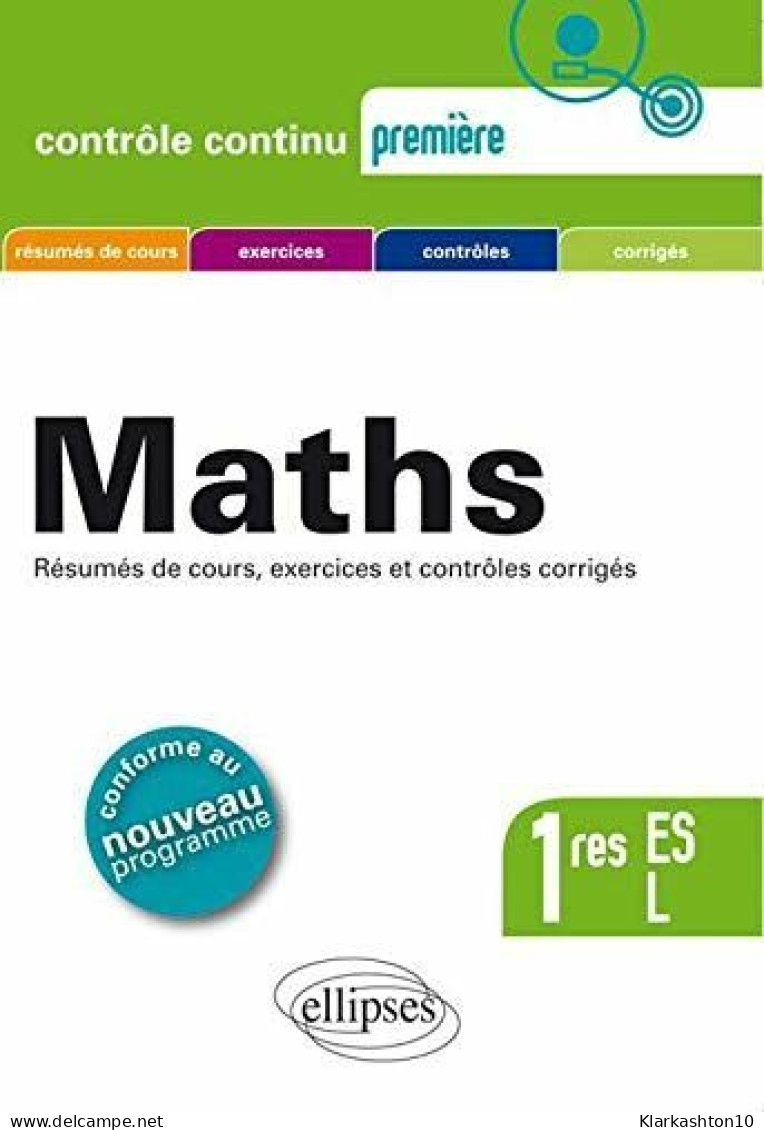 Maths Premières ES & L Conforme Au Programme 2011 - Sonstige & Ohne Zuordnung