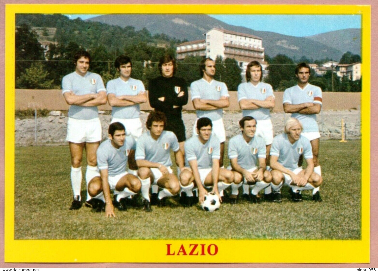 Foglietto Calcio Lazio Formazione 1975 - Football