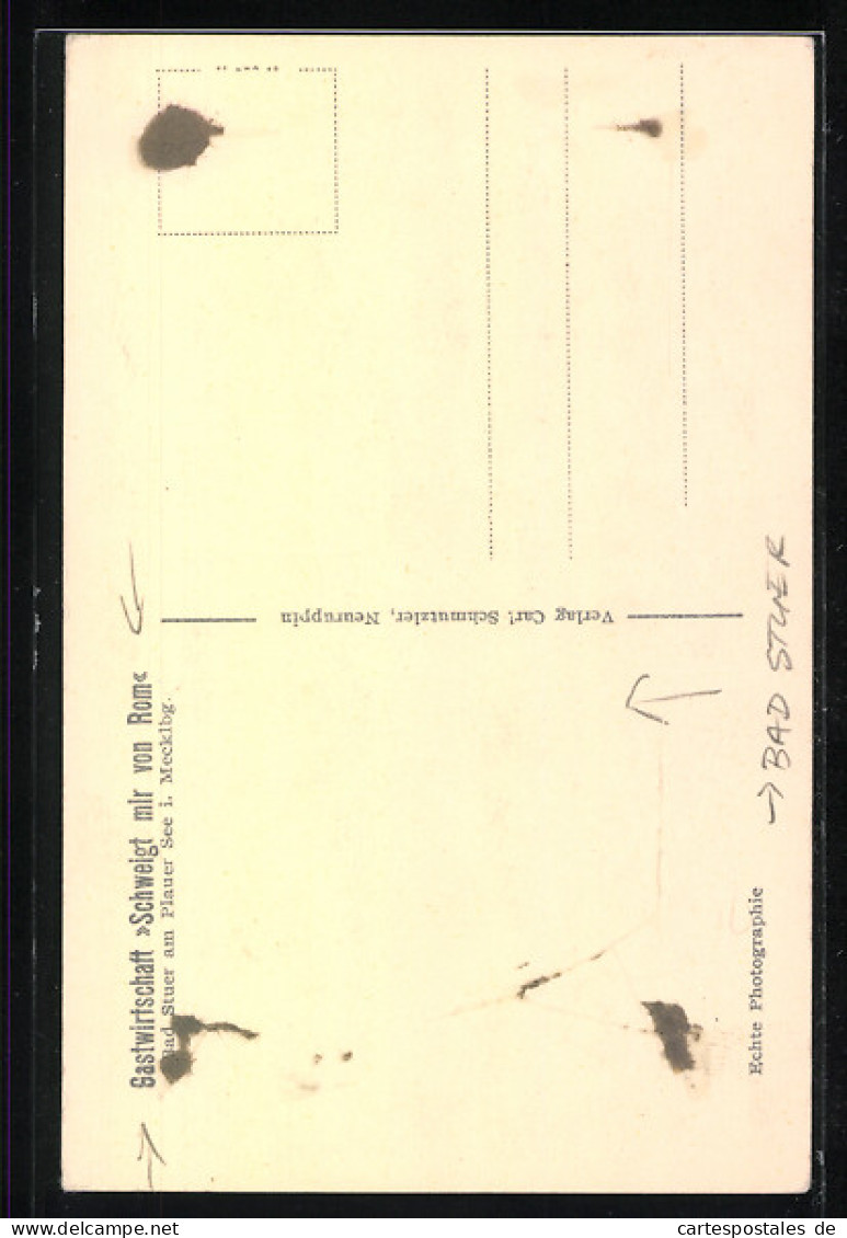 AK Bad Stuer, Gasthaus Schweigt Mir Von Rom  - Sonstige & Ohne Zuordnung