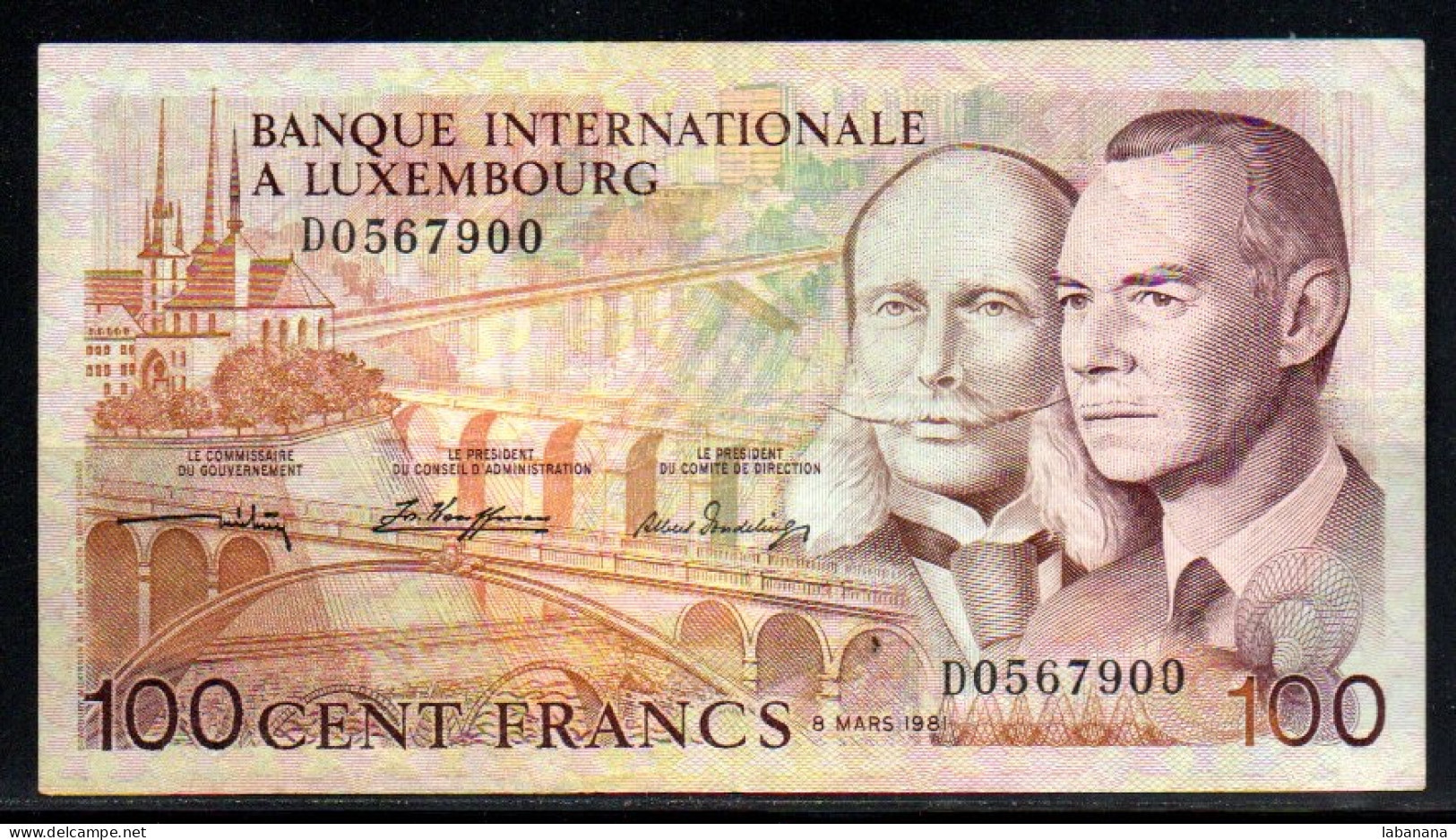685-Luxembourg 100fr 1981 D056 - Luxemburg