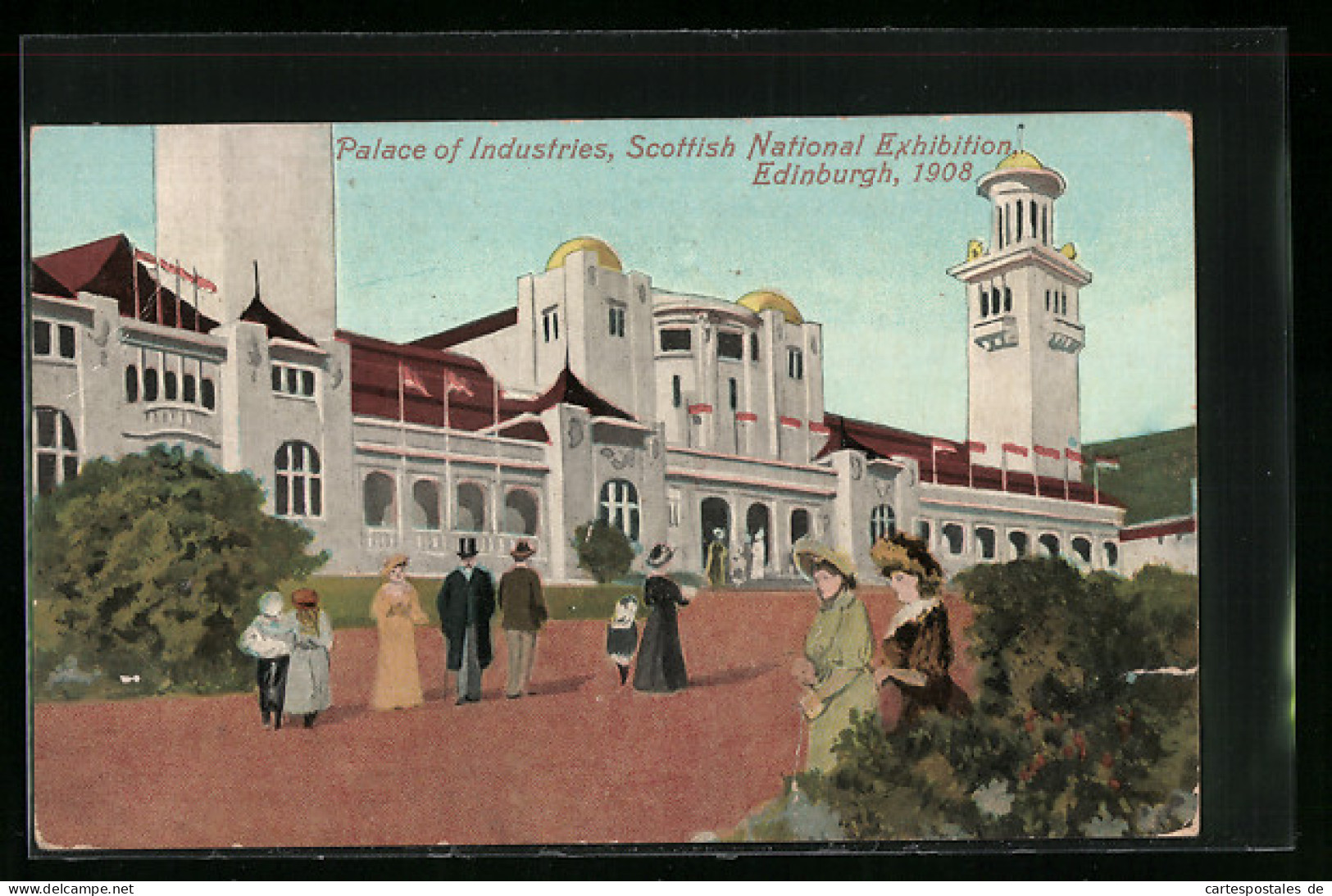 AK Edinburgh, Scottish National Exhibition 1908, Palace Of Industries  - Expositions