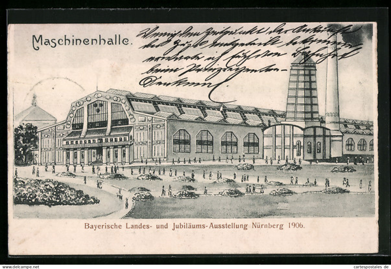 AK Nürnberg, Bayerische Landes- Und Jubiläums-Ausstellung 1906, Maschinenhalle  - Expositions