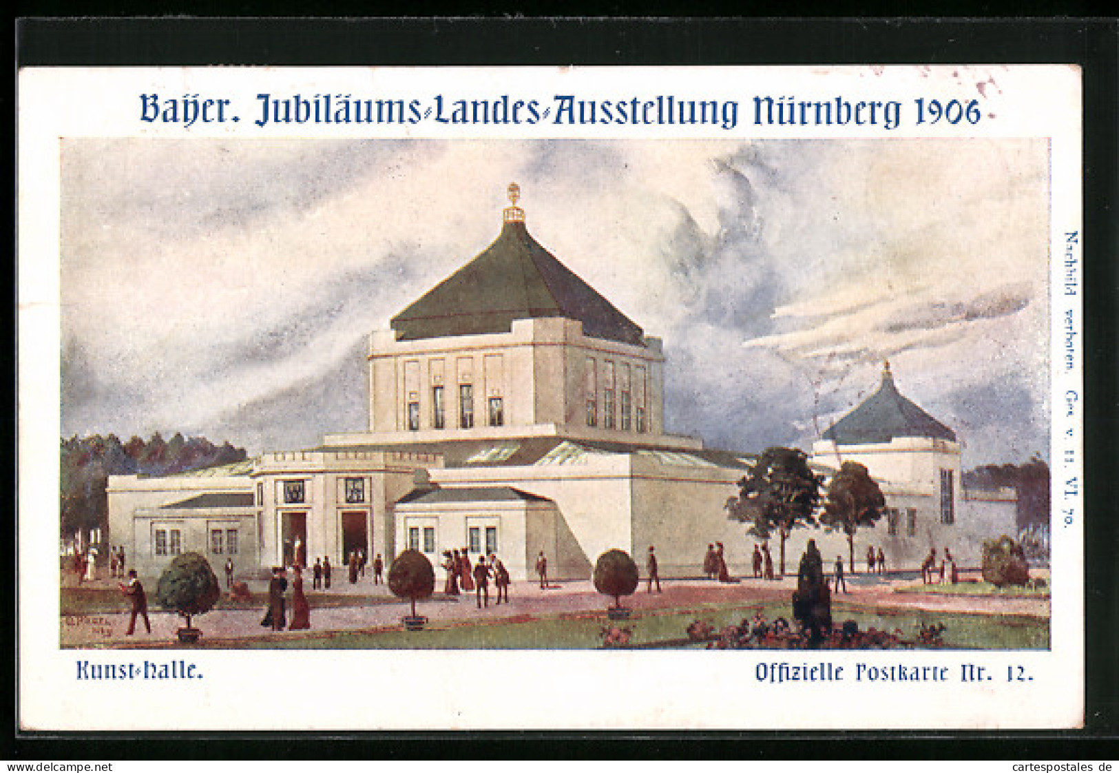 AK Nürnberg, Bayer. Jubiläums Landes Ausstellung 1906, Kunsthalle  - Expositions