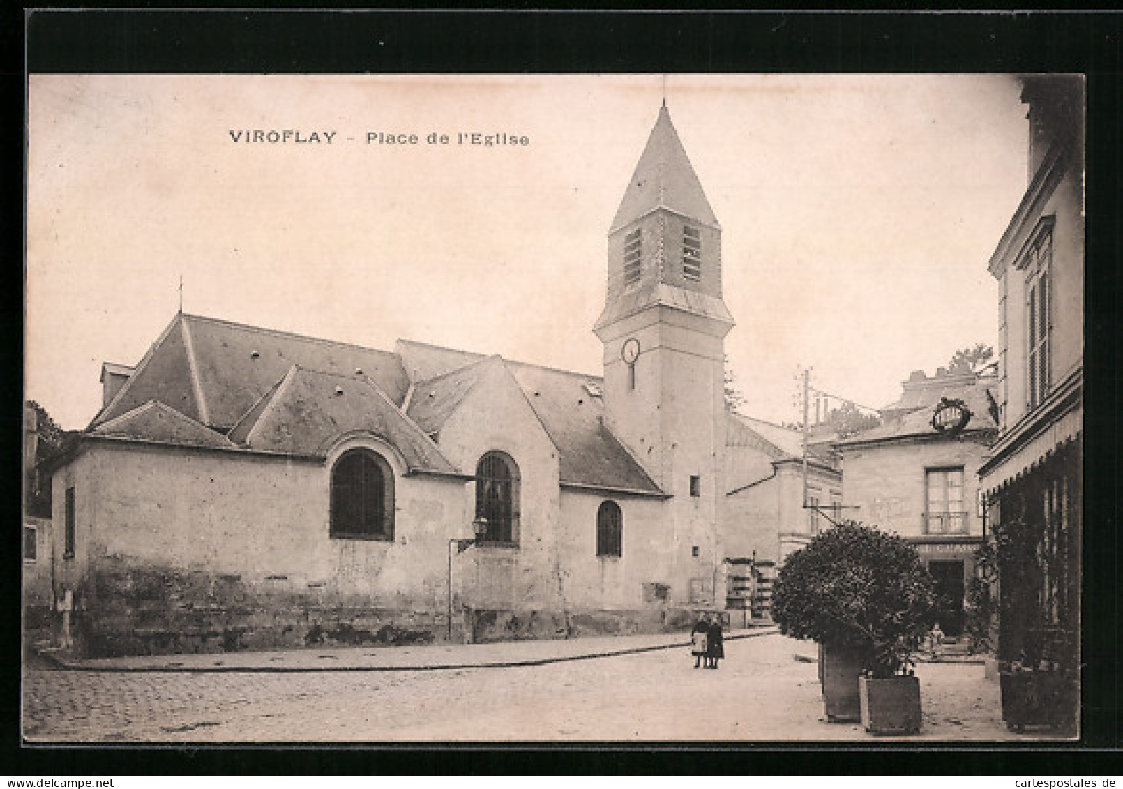 CPA Viroflay, Place De L`Eglise  - Viroflay