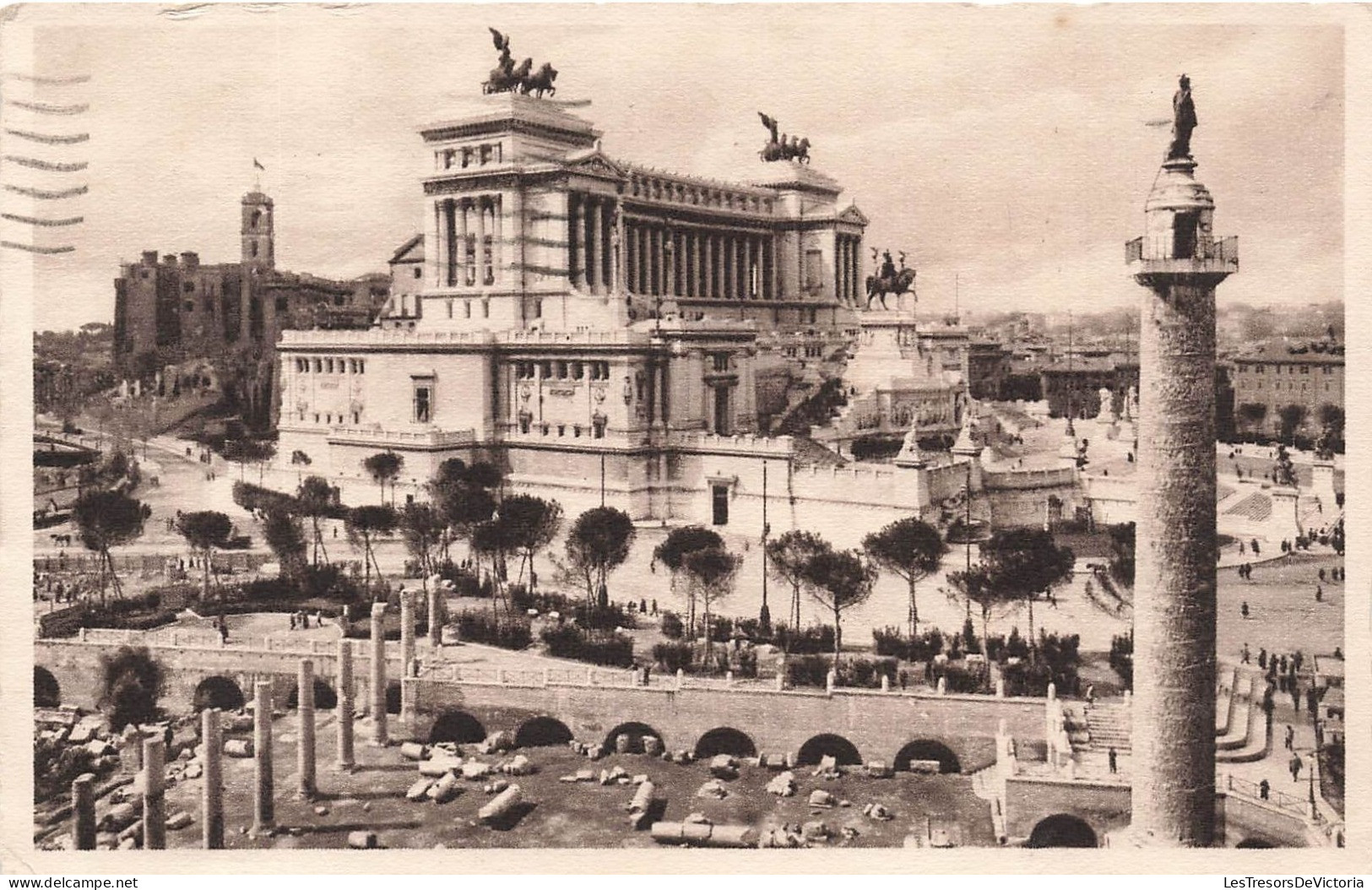 ITALIE - Roma - Vue Sur Le Monument à Victor Emanuel II Et Forum Trajan - Carte Postale Ancienne - Autres Monuments, édifices