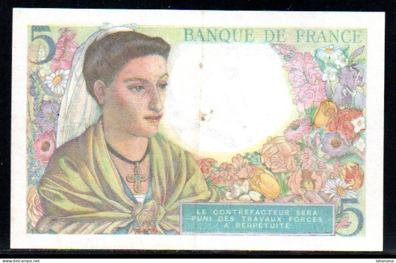 659-France 5fr 1943S H90 - 5 F 1943-1947 ''Berger''