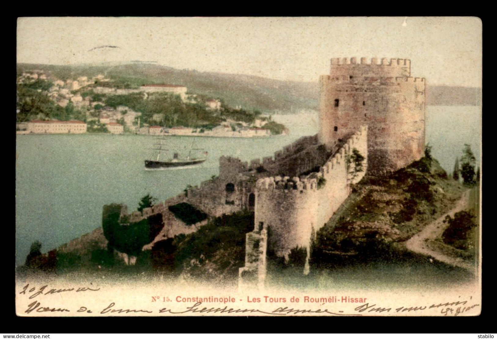 TURQUIE - CONSTANTINOPLE - LES TOURS DE ROULMELI-HISSAR - Turkey