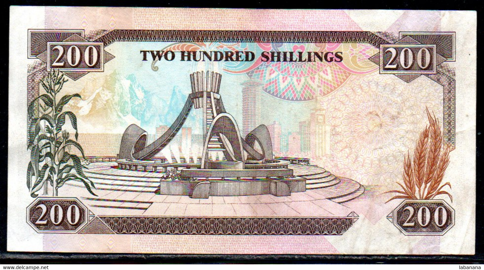 659-Kenya 200 Shillings 1992 AF297 - Kenya