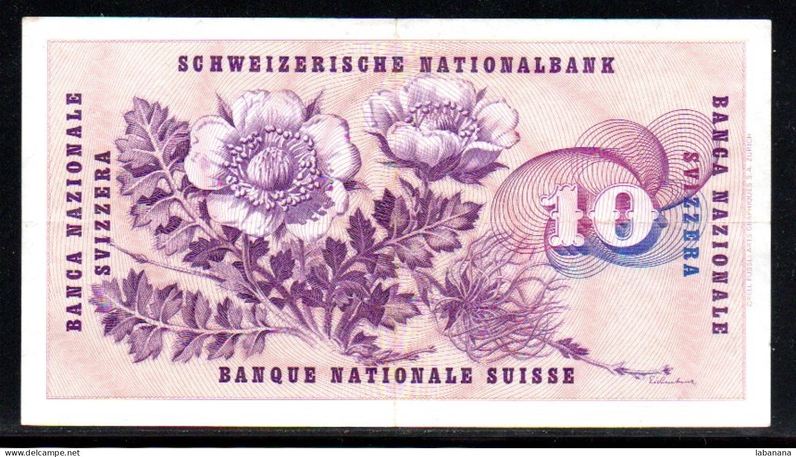 659-Suisse 10fr 1969 Série 58X - Suisse