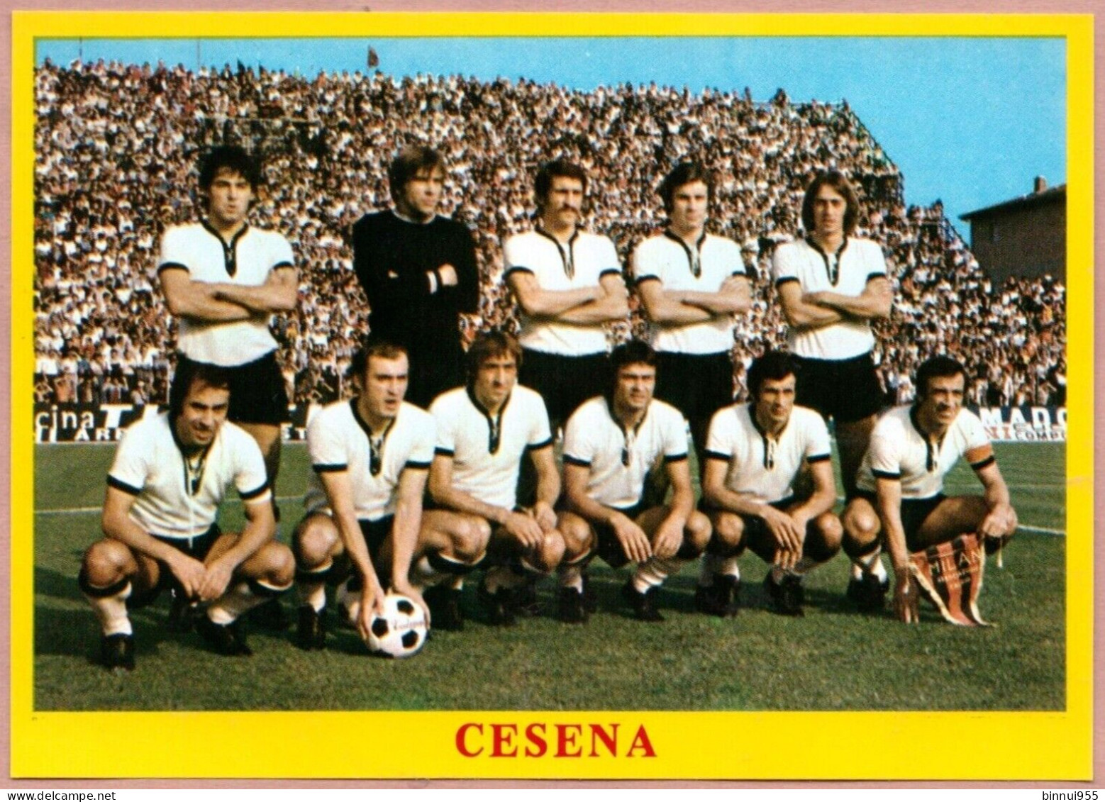 Foglietto Calcio Cesena Formazione 1975 - Fussball