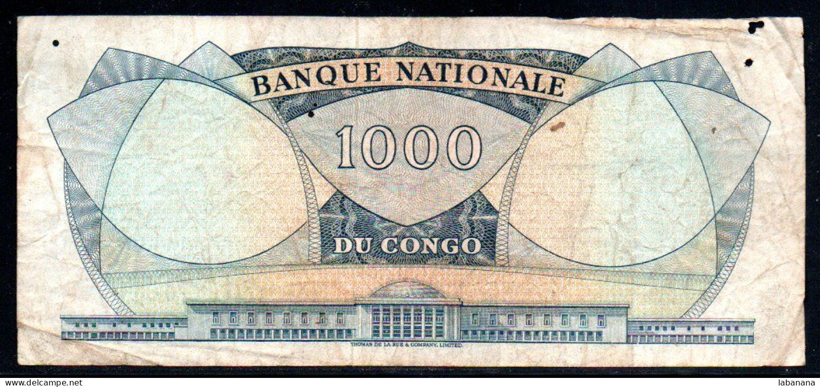 362-Congo 1000fr 1964 W564 - République Démocratique Du Congo & Zaïre