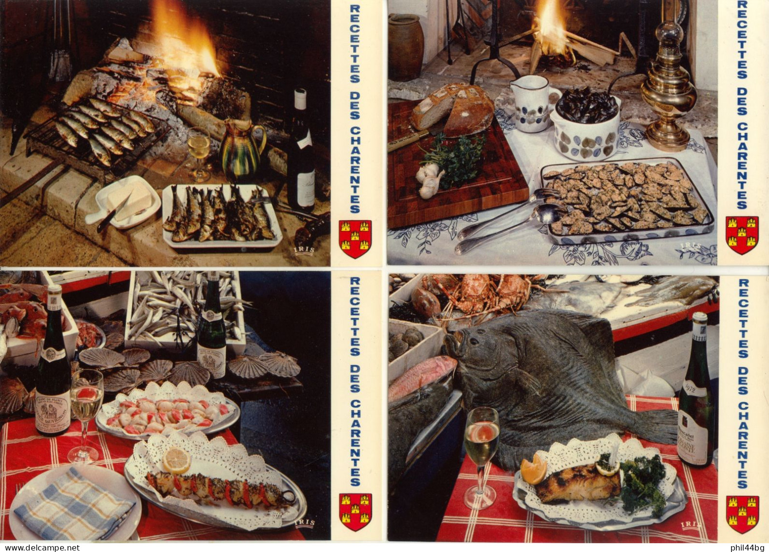 4 C.P. - Recettes Des Charentes N° 1, N° 2, N° 3 Et N° 4 - FU - Recipes (cooking)