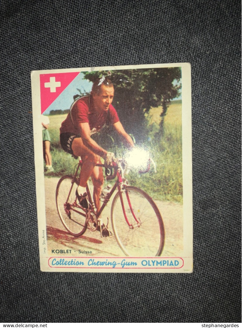 Carte Postale  Cyclisme Hugo Koblet Collection Chewing-gum Olympiad Très Rare - Cyclisme