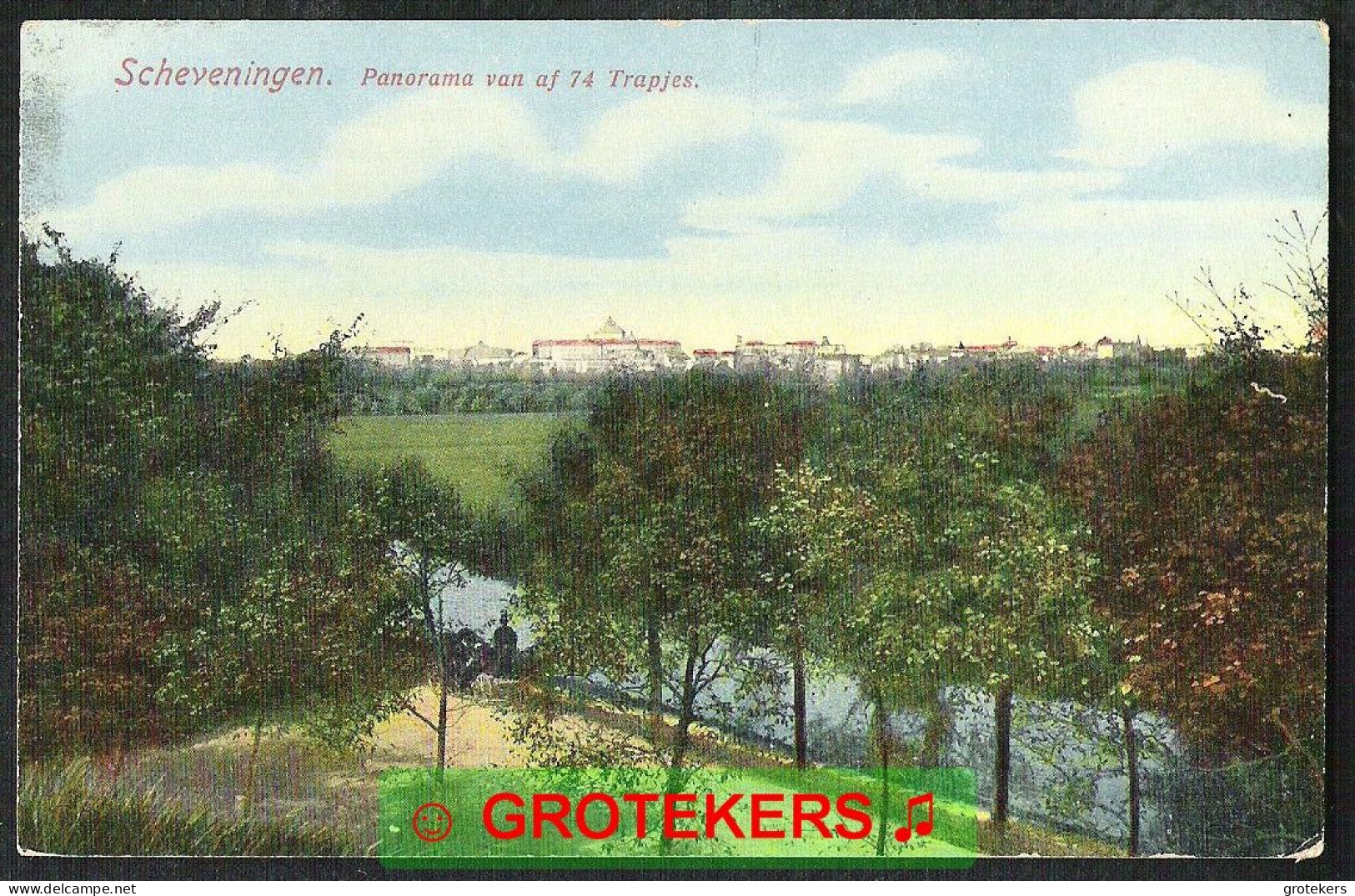 SCHEVENINGEN Panorama Vanaf De 74 Trapjes Ca 1910 ? - Scheveningen