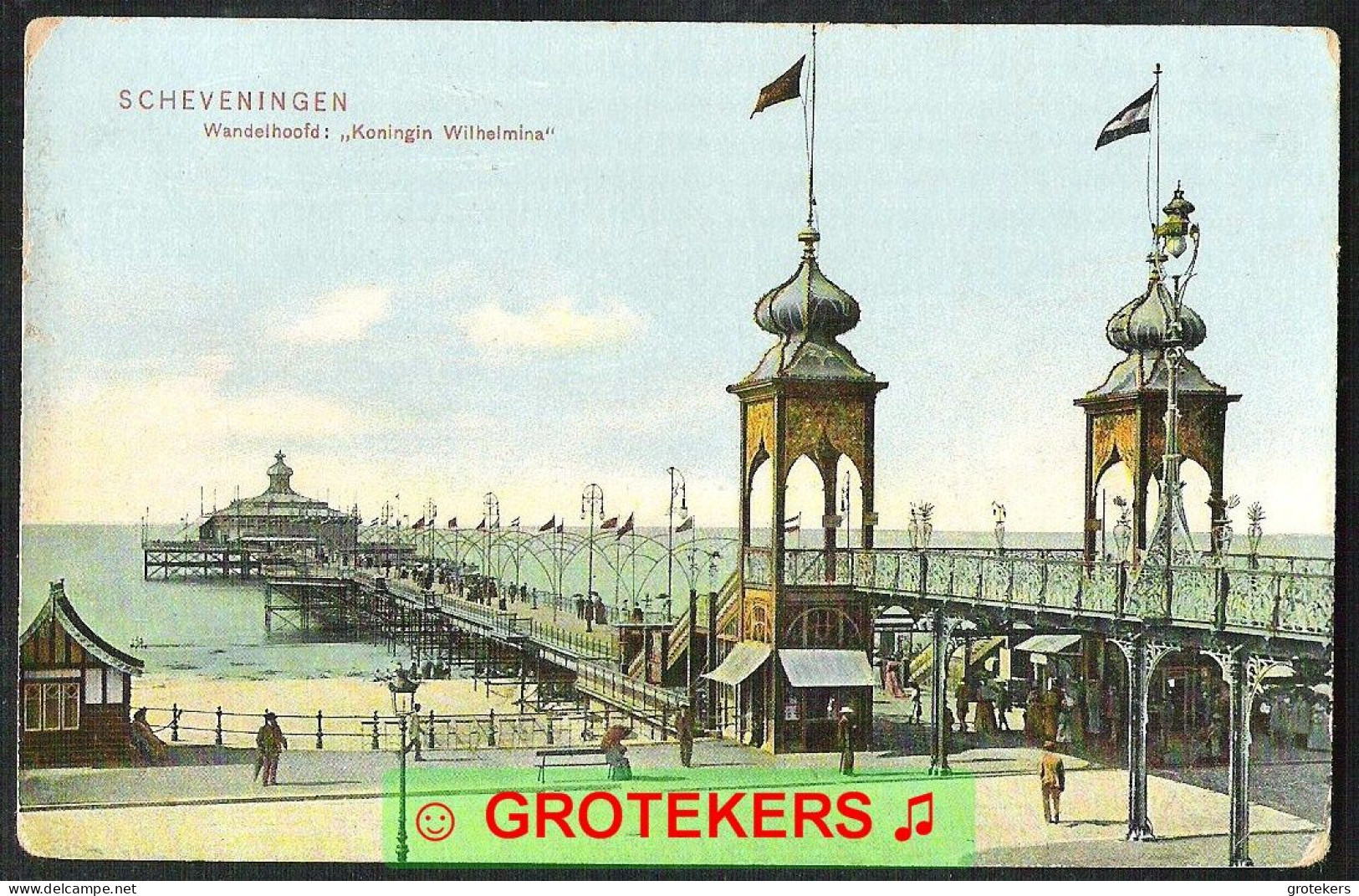 SCHEVENINGEN Wandelhoofd Koningin Wilhelmina 1907  - Scheveningen