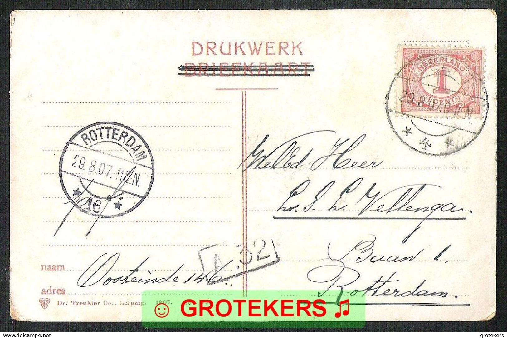 SCHEVENINGEN Wandelhoofd Koningin Wilhelmina 1907  - Scheveningen