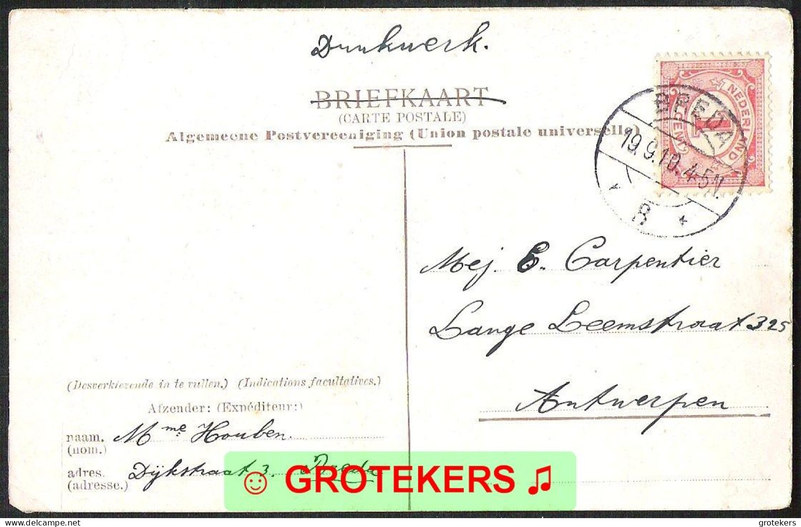 BREDA Park Valkenberg 1910 Langebalkstempel Breda 8 - Breda