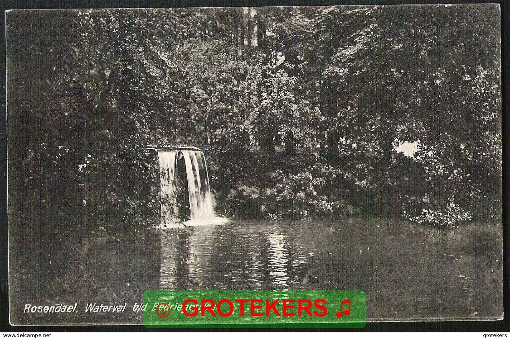 ROZENDAAL Waterval Bij De Bedriegertjes 1915 Verzonden 1916 Met Langebalkstempel Velp 3 - Velp / Rozendaal