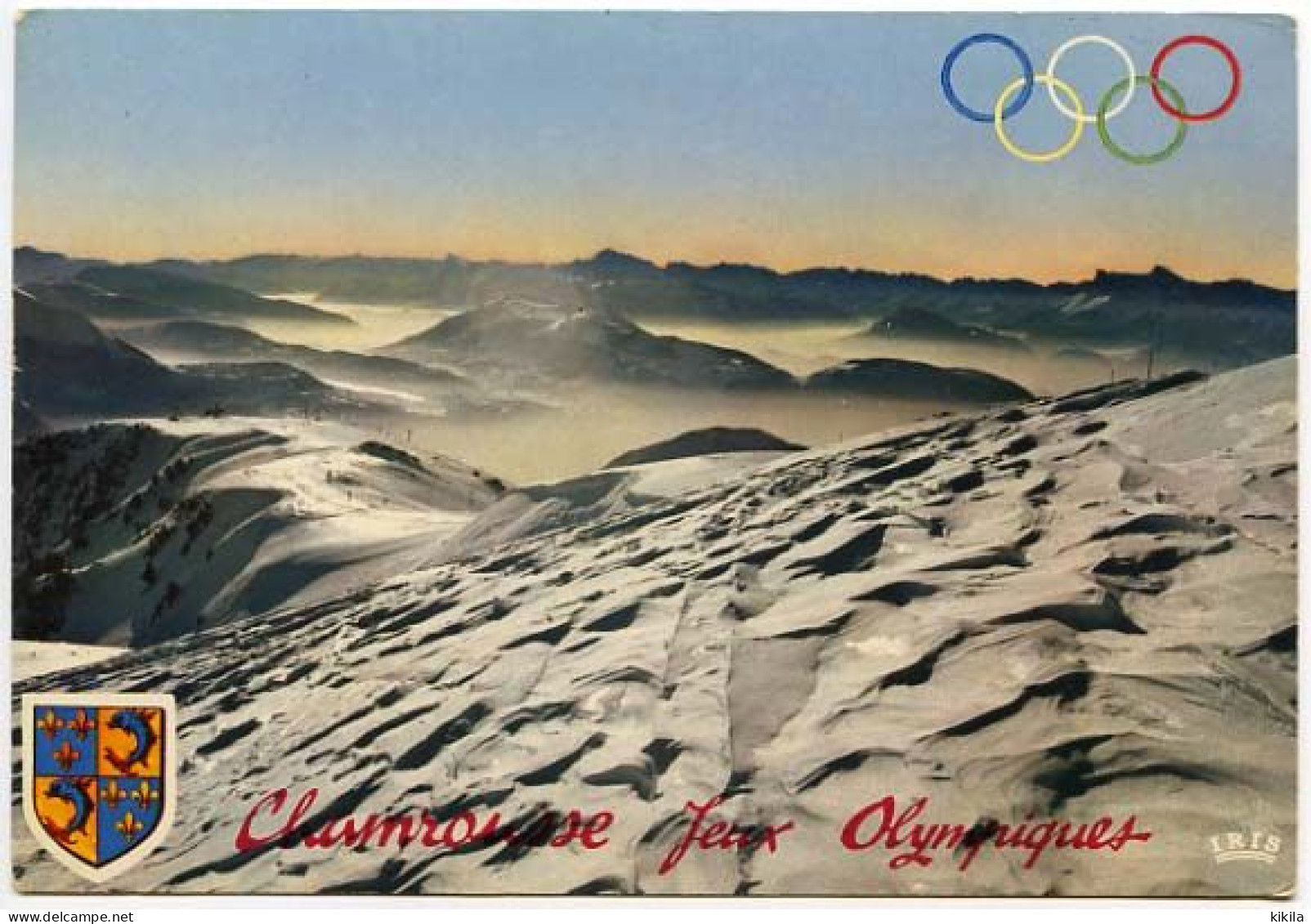 CPSM 10,5 X 15  Xèmes Jeux Olympiques D'Hiver De GRENOBLE 1968  Olympic Games Chamrousse Du Sommet De La Croix,  * - Chamrousse