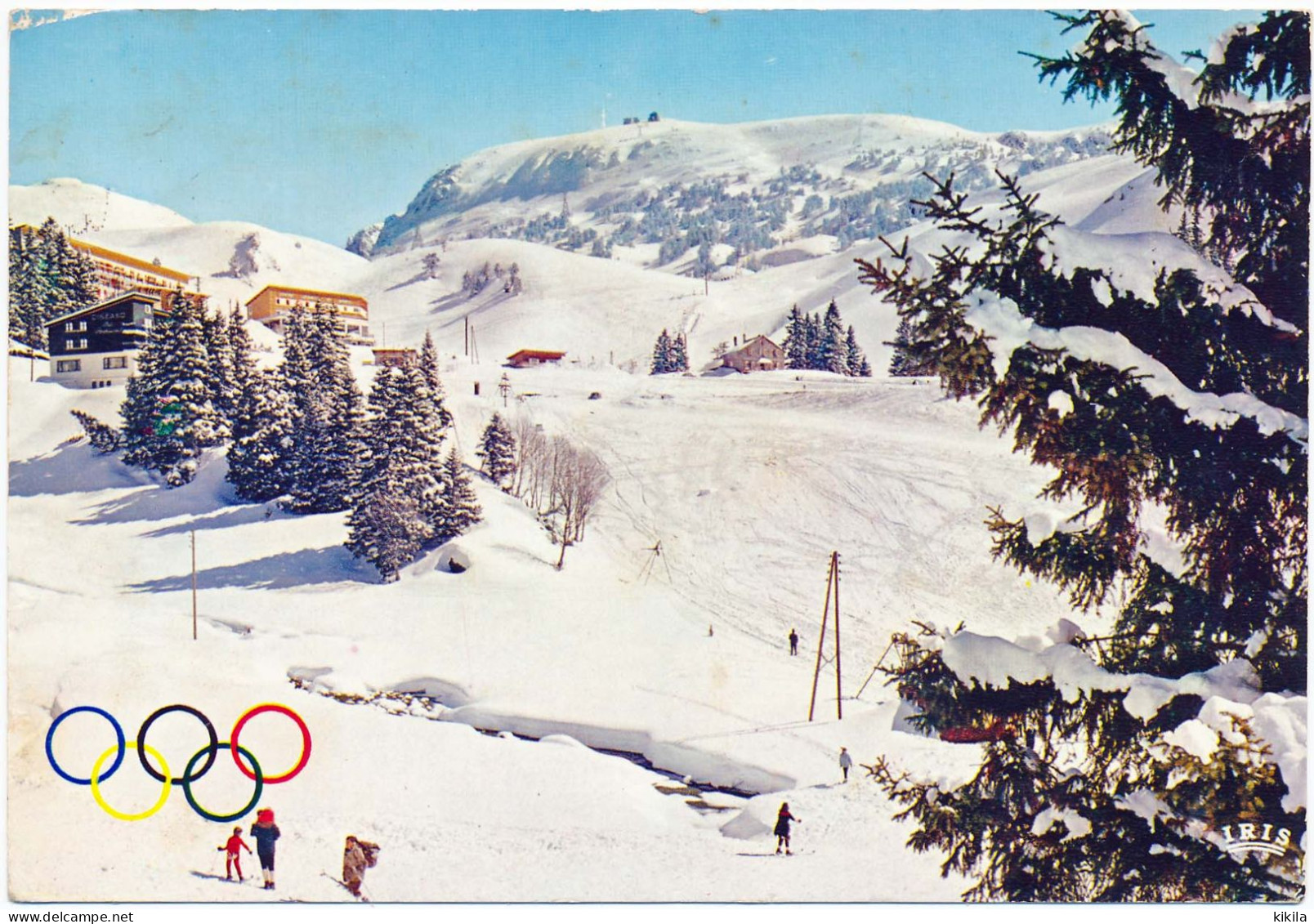 CPSM 10,5 X 15  Xèmes Jeux Olympiques D'Hiver De GRENOBLE 1968  Olympic Games Chamrousse La Piste Des Débutants, Le * - Chamrousse