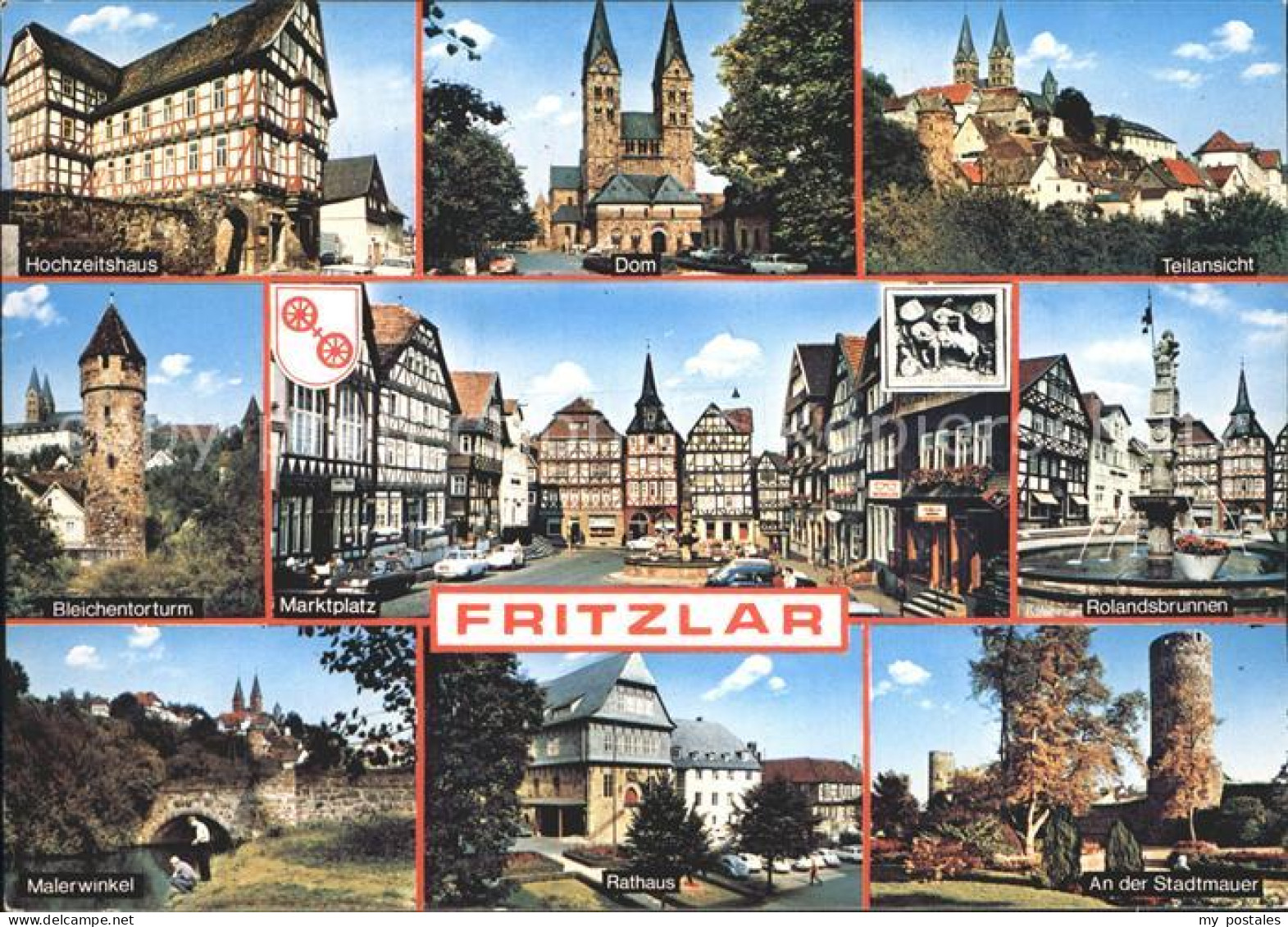 72232895 Fritzlar Dom Hochzeithaus Bleichentorturm Rolandsbrunnen Fritzlar - Fritzlar