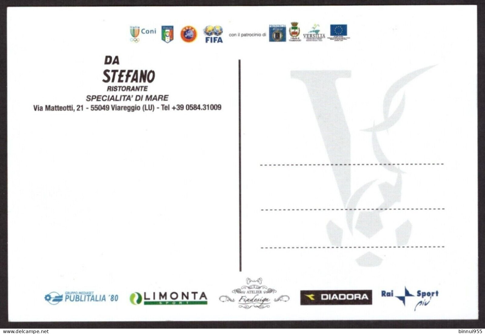 Cartolina Viareggio Cup 2009 - Non Viaggiata - Football