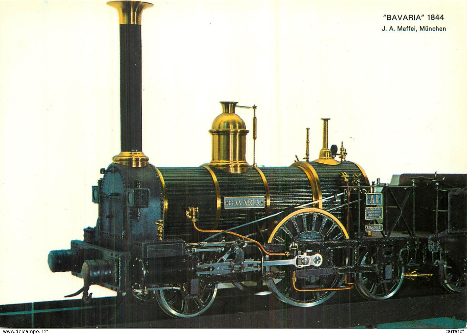 BAVARIA 1844 . Locomotive - Matériel